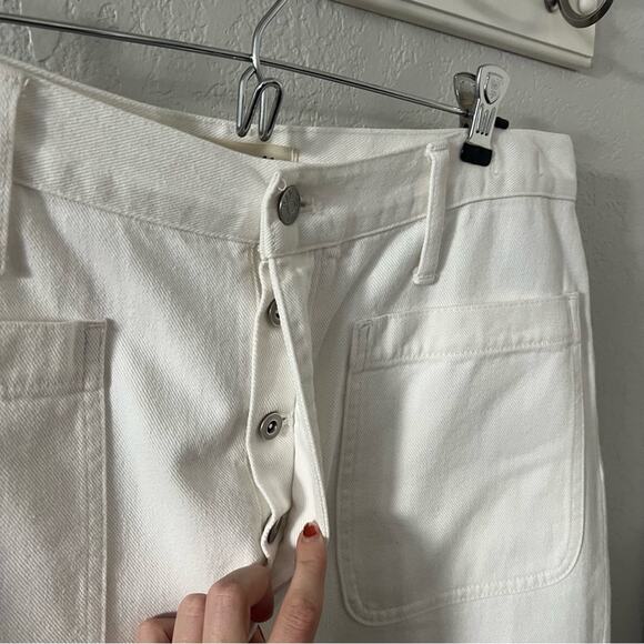 Madewell The Dadjean in Tile White: Patch Pocket Edition - Picture 5 of 9